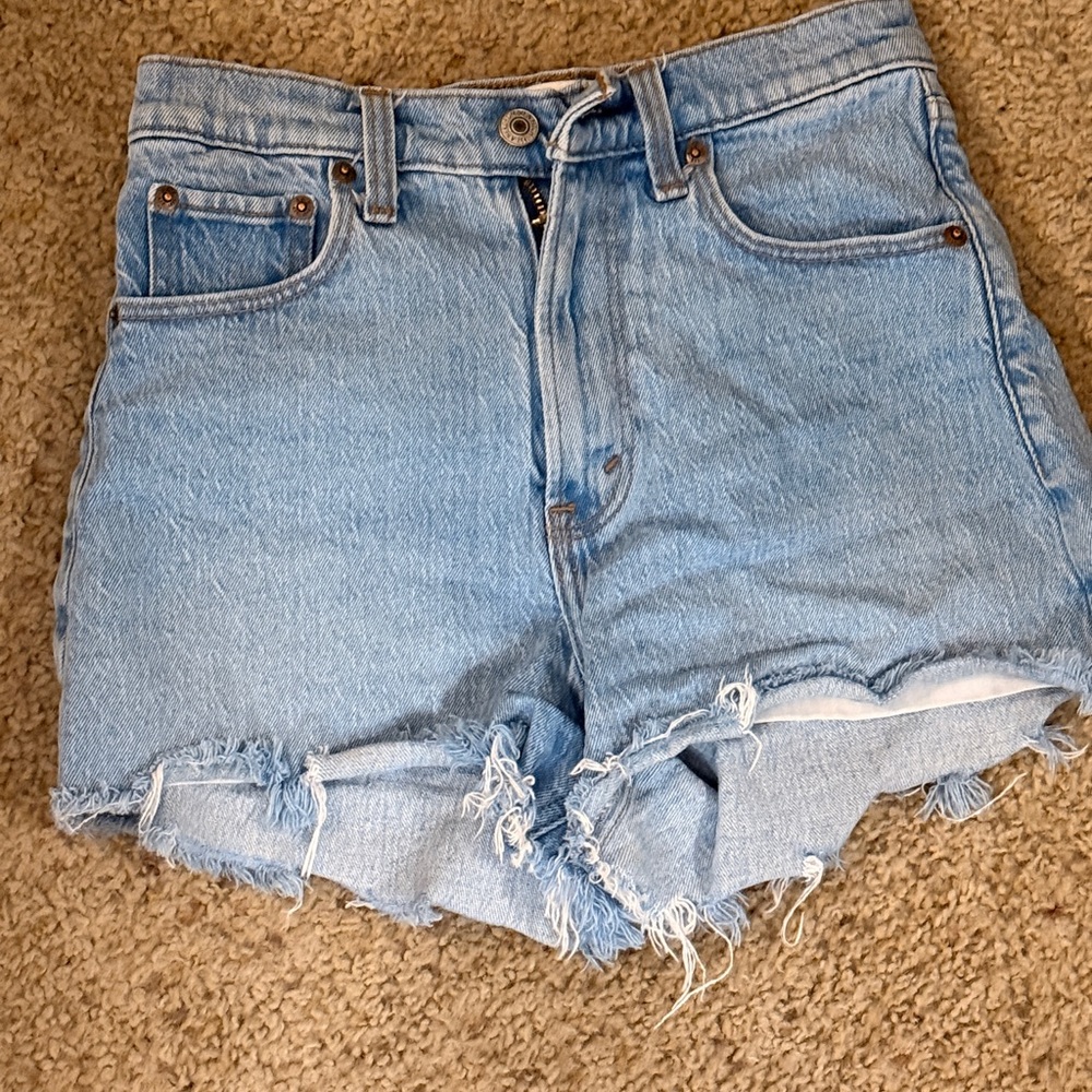 Abercrombie & Fitch Light Blue Jean Shorts